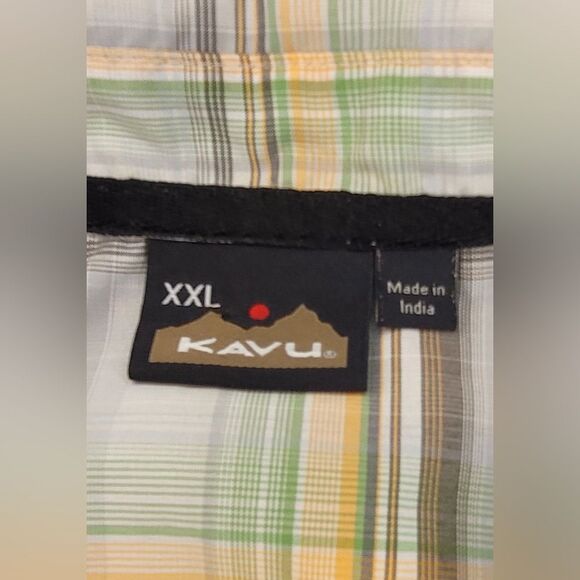 Kavu S/S Performance Sport Shirt, EUC - Mens XXL - Plaid - Picture 9 of 14